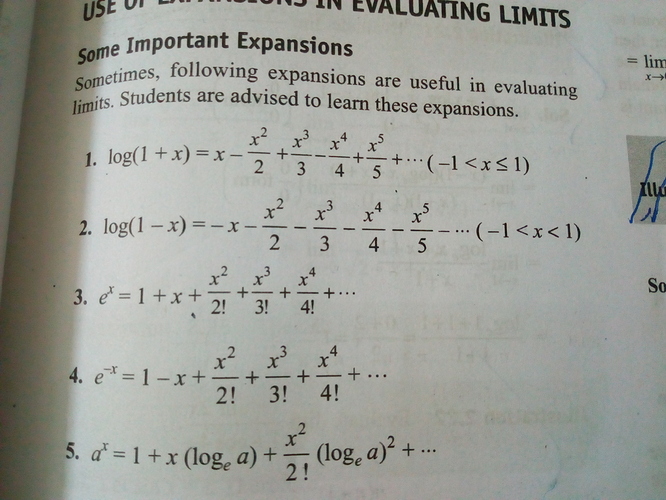 Doubt From Log Expansion Maths Doubts Goiit Com