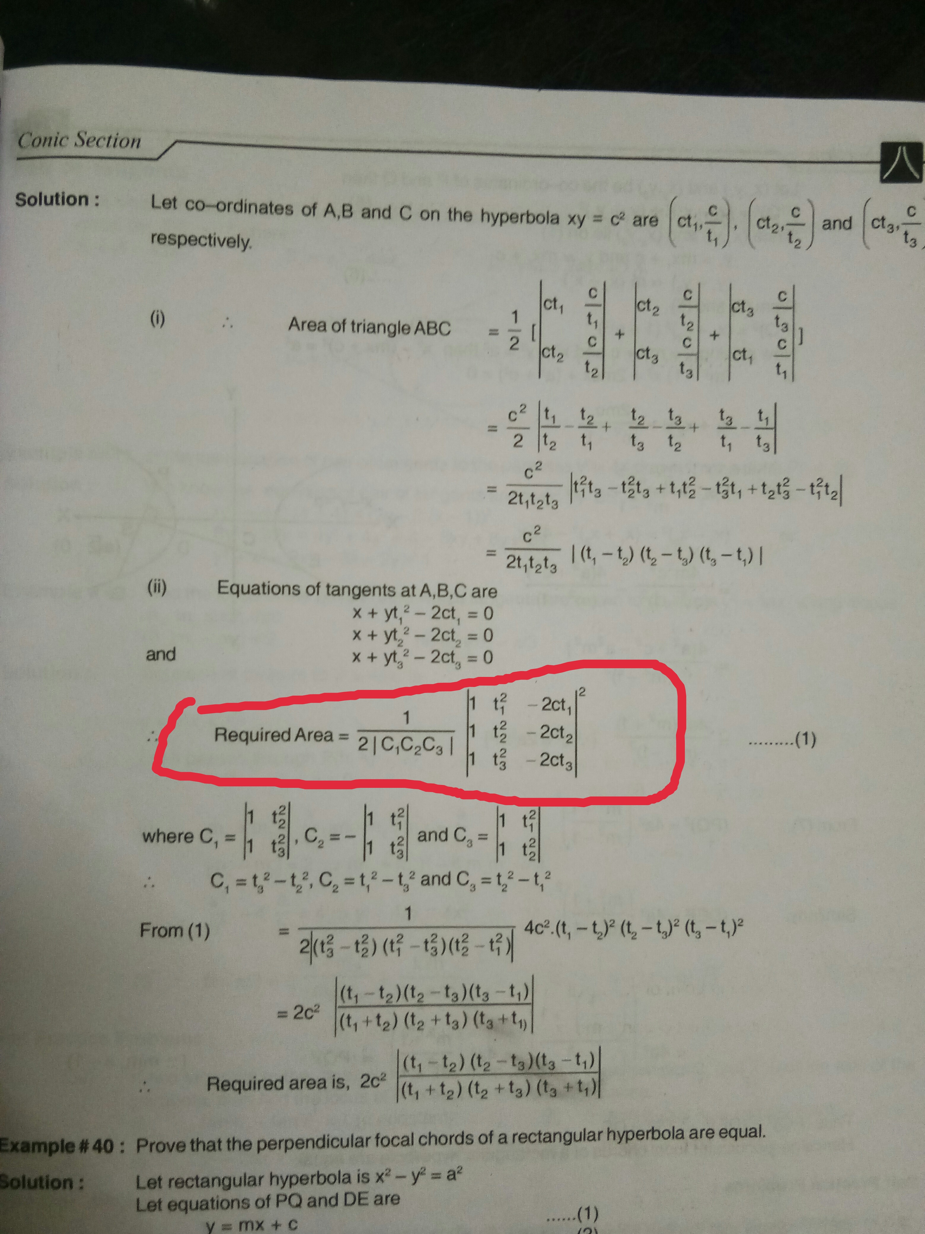 Conic section - Maths Doubts - goIIT.com